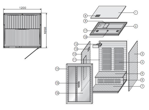 Сборка Harvia Radiant Sgc 1210 BR