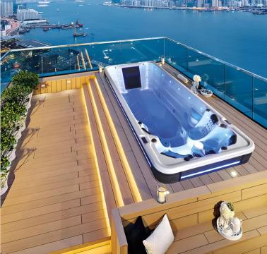 Плавательный СПА бассейн с противотоком Bigeer Либро (рис.1)